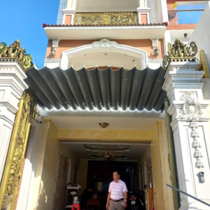 Mái bạt che hiên nhà, mái che sân nhiều mẫu đẹp, giá rẻ